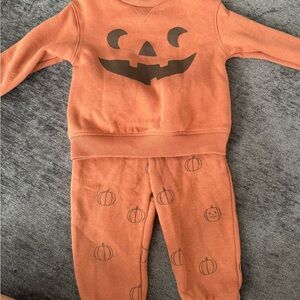 Lauren Conrad Little Co. pumpkin sweat set